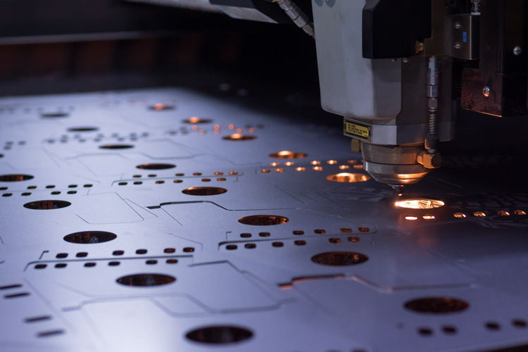 Sheet Metal being fabricated.